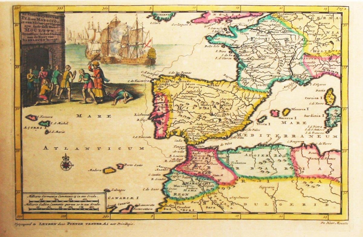 carte de l'Espagne de l'ancien monde