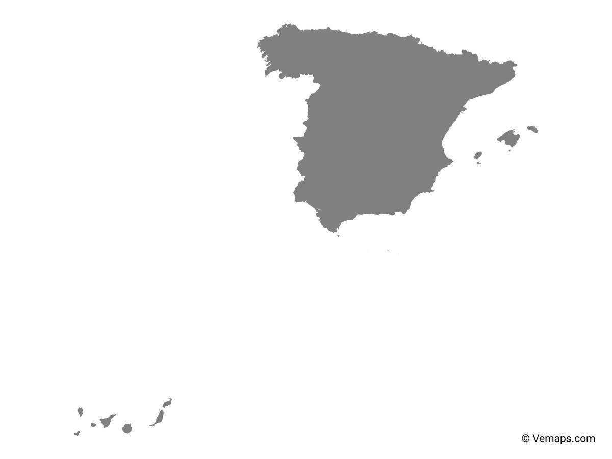 Espagne carte de vecteur