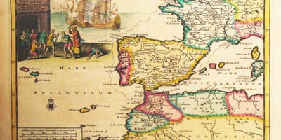 Carte de l'Espagne de l'ancien monde