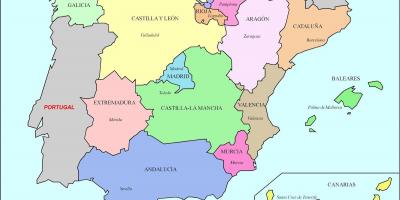 Carte de l'Espagne médiévale